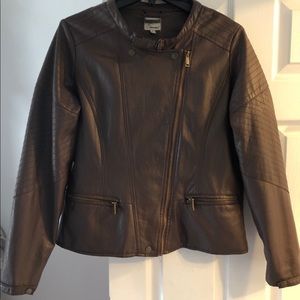 Brown Fo-leather jacket